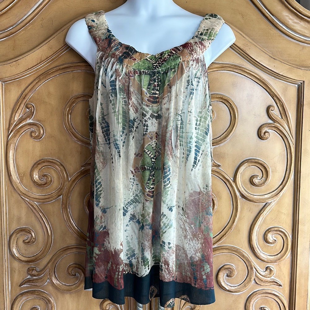 Mushka By Siena Rose Batik Style Tunic Tank